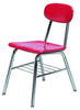 18 1/2" H-series 4 leg stack chair w/Extra Wide seat